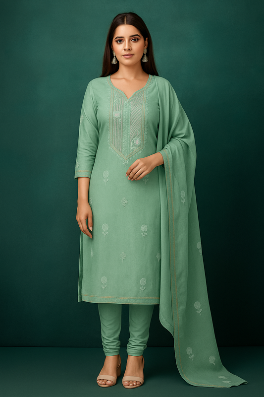 Pistachh Sugandh – Unstitched Suit Fabric Set